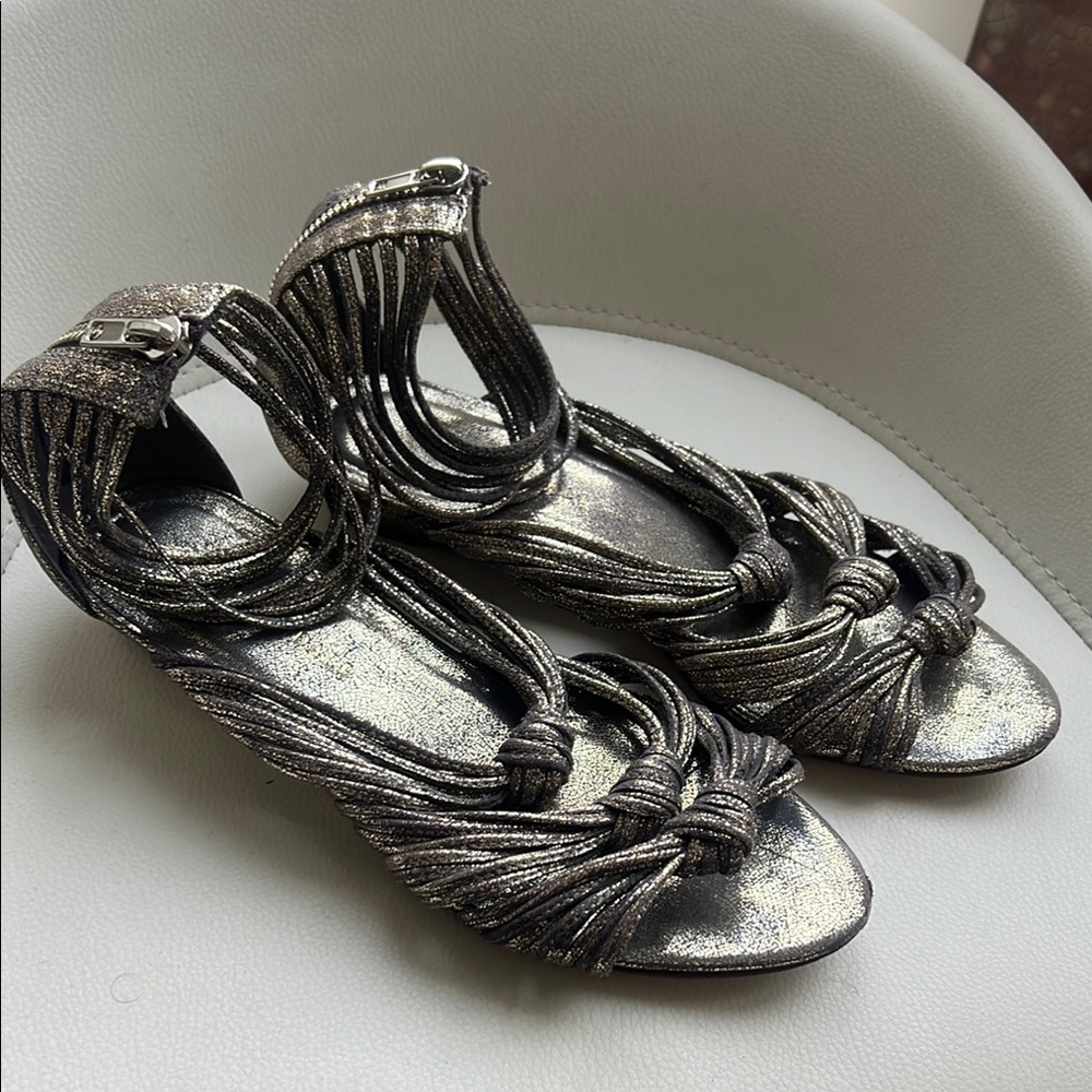 Loeffler Randall Silver Sandals with Chic Design